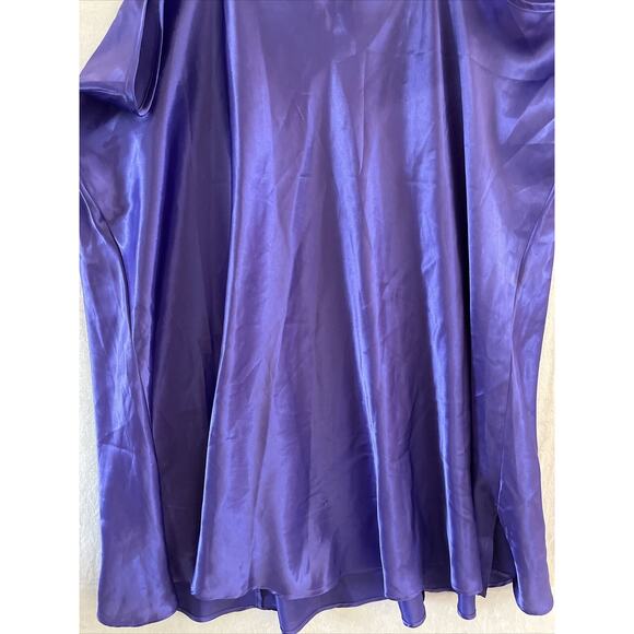 Intimate Moments Satin Nightgown Size 26 Purple Chemise Silky USA Vintage NOS - Picture 11 of 11